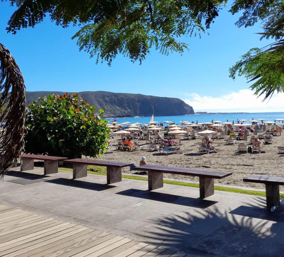 Ferienwohnung Luxory Dreamy Sunset, Seafront, Direct Access To The Promenade,Wifi,Pool,Free Parking Los Cristianos  Exterior foto